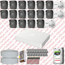 Hikvision 16 Kamera Fullhd Güvenlik Kamerası Set 1TB Hdd